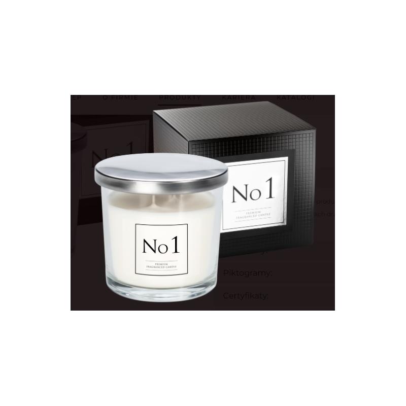 Świeca Dwuknot oriental biała BISPOL