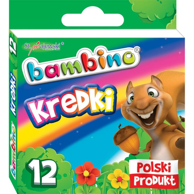 Kredki świecowe 12 kol. BAMBINO