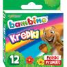 Свічкові крейда BAMBINO 12 кольорів (включаючи золотий)