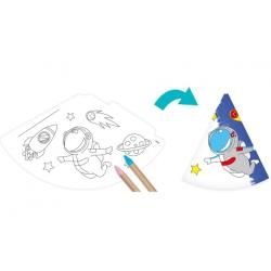 Паперові ковпачки РОЗФАРБУЙ СЕБЕ - пробіл 6шт.