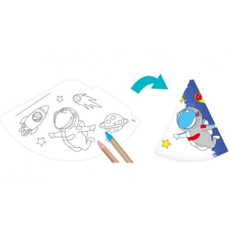 Паперові ковпачки РОЗФАРБУЙ СЕБЕ - пробіл 6шт.