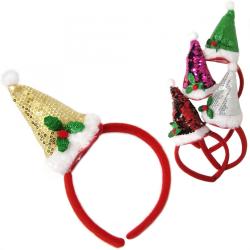 Пов'язка для волосся - Різдвяна шапочка