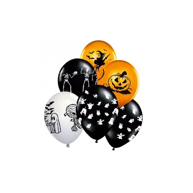 Хеллоуїн мікс повітряні кульки В105 25шт.