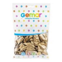 Повітряна куля 13'' золота, металік 50 штук