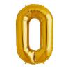 Повітряна куля з фольги ЗОЛОТИЙ НОМЕР 0 - 70см