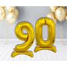 Balon foliowy B&C Cyfra stojąca 9, złota 74cm GO DAN