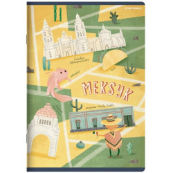 ВЕРХНІЙ НОУТБУК A5 32K МІСТА ПОДВІЙНИХ ЛІНІЙНИХ КОЛІС