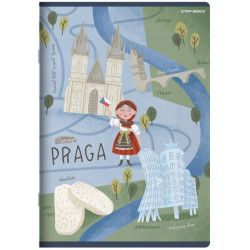 Zeszyt A5 32k Cities of the World Linia podwójna kol. TOP 2000