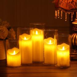 Świeca LED z ruchomym płomieniem ŚREDNIA