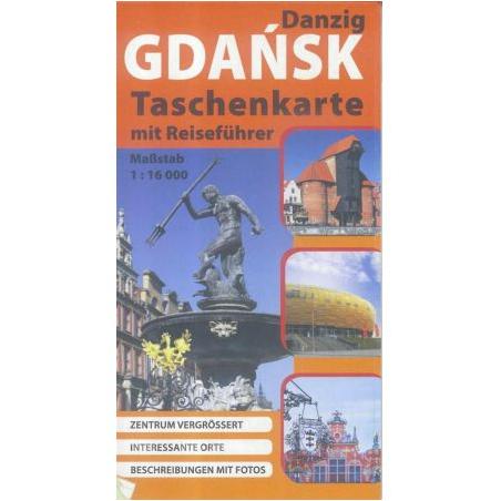 Gdańsk - plan kieszonkowy z przewodnikiem DEU