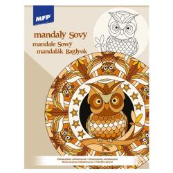 Kolorowanka antystresowa Mandale sowy 21 MFP