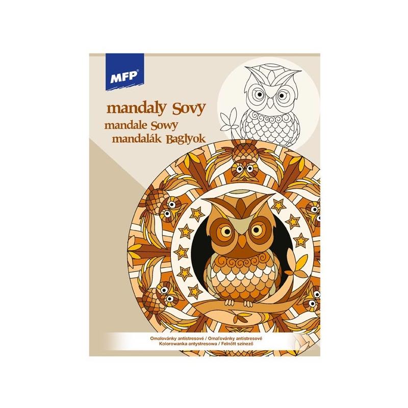 Kolorowanka antystresowa Mandale sowy 21 MFP
