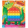 Wesołe dinozaury książeczka sensoryczna z POP IT