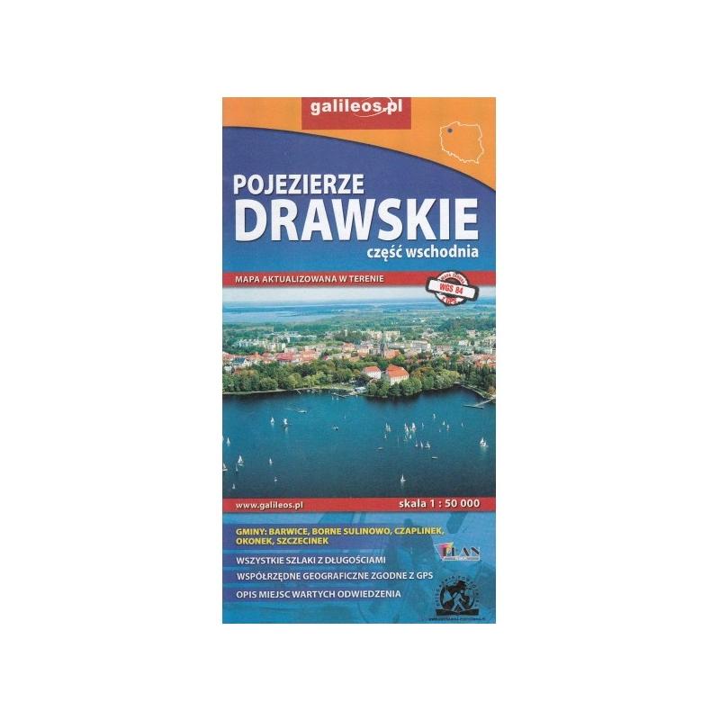 Pojezierze Drawskie - część wschodnia - Mapa