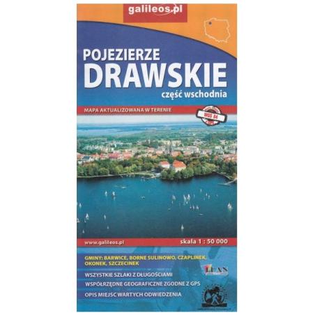 Pojezierze Drawskie - część wschodnia - Mapa