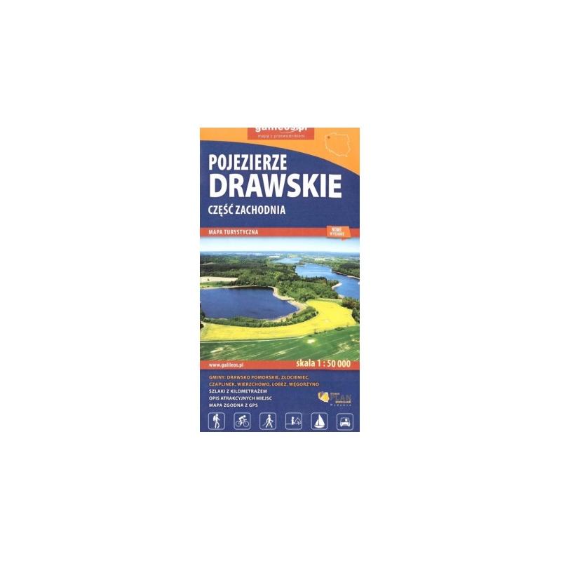 DRAWSKIE LAKE DISTRICT - західна частина - Карта