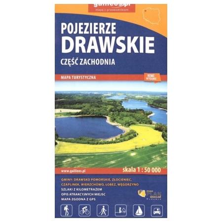 DRAWSKIE LAKE DISTRICT - західна частина - Карта