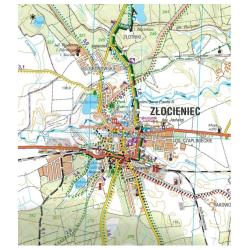 Pojezierze Drawskie - część zachodnia - Mapa