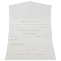 Zaproszenie składane exclusive ZSE Komunia Św. mix wzorów POL-MAK