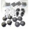 Zestaw bombki zawieszki 20szt. 50mm DRUKPAK