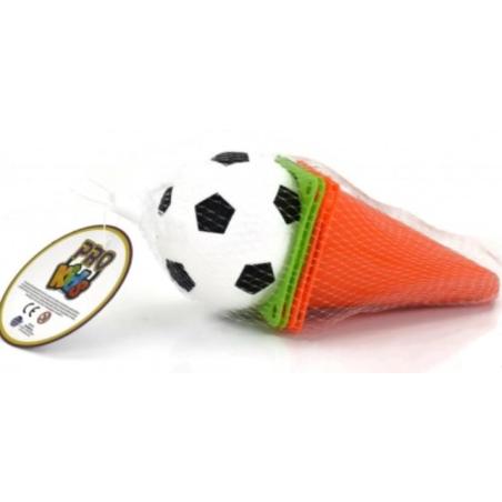 Zestaw słupki+piłka PRO KIDS