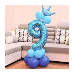 Zestaw urodzinowy 9 niebieski (14 elementów) L&H