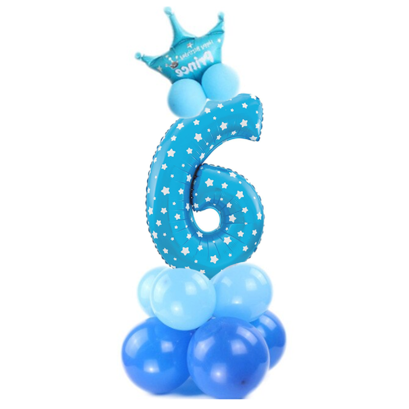 Zestaw urodzinowy 6 niebieski (14 elementów) L&H