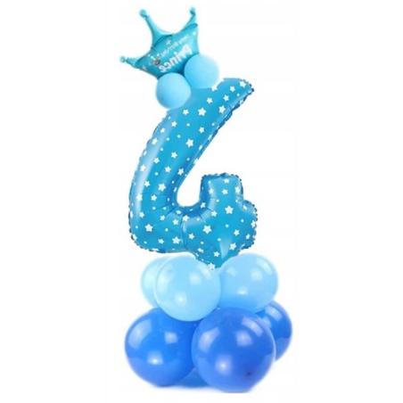 Zestaw urodzinowy 4 niebieski (14 elementów) L&H