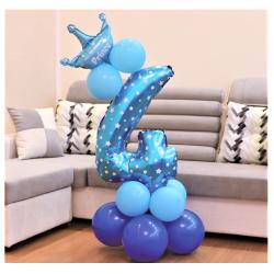 Zestaw urodzinowy 4 niebieski (14 elementów) L&H