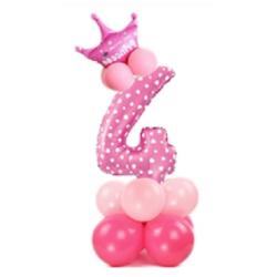 Zestaw urodzinowy 4 różowy (14 elementów) L&H