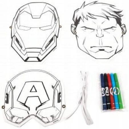 Avengers 3-pak maska do kolorowania MARVEL