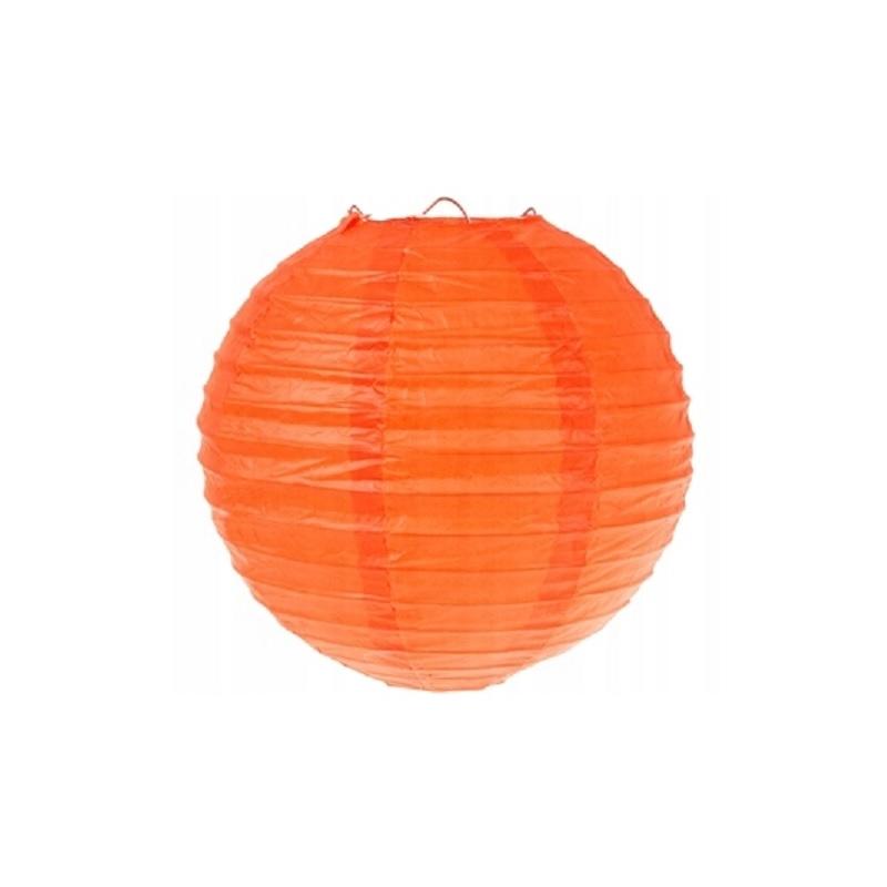 Lampion Halloween z lampką pomarańczowy