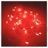 Lampki 20 LED 2m ciepłe światło czerwone/ziel/nieb. DEKORSTAR