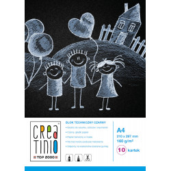 Технічний блок А4 чорний 10k creatinio