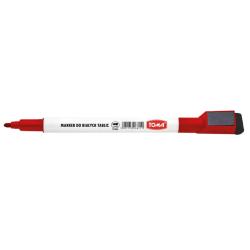 Marker do białych tablic magnet. czerwony TOMA
