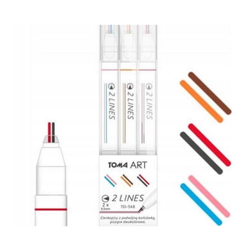 TOMA Тонкий вкладиш 2 лінії мікс/ 3