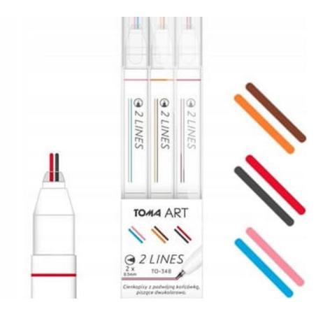 TOMA Тонкий вкладиш 2 лінії мікс/ 3