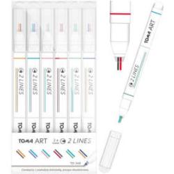 TOMA Тонкий вкладиш 2 лінії мікс/ 6