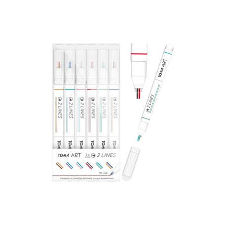 TOMA Тонкий вкладиш 2 лінії мікс/ 6