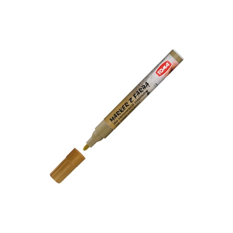 Marker do renowacji nagrobków złoty TOMA