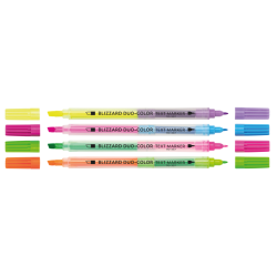 Zakreślacz Blizzard Duo-Color 4szt. TOMA