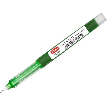 Cienkopis Kapilarny 0,5mm zielony TOMA