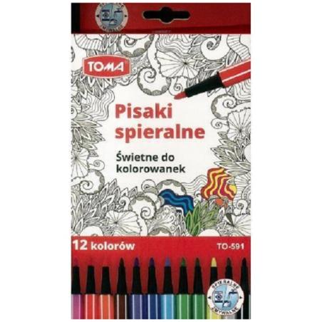 TOMA Миючі ручки 12 кольорів