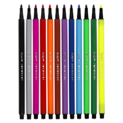 Pisaki zmywalne 12 kolorów TOMA