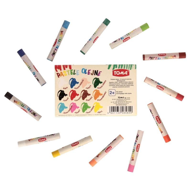 TOMA Pastele olejne 12kol.