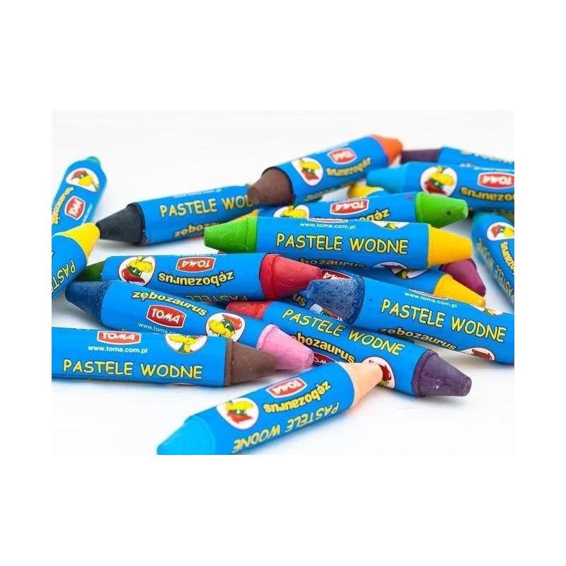 Pastele wodne 16kol. Zębozaurus TOMA