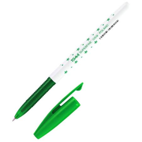 Długopis S-Fine Gwiazdka zielony 0,5mm TOMA
