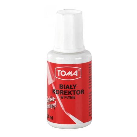 Korektor w płynie 20ml. pędzelek TOMA