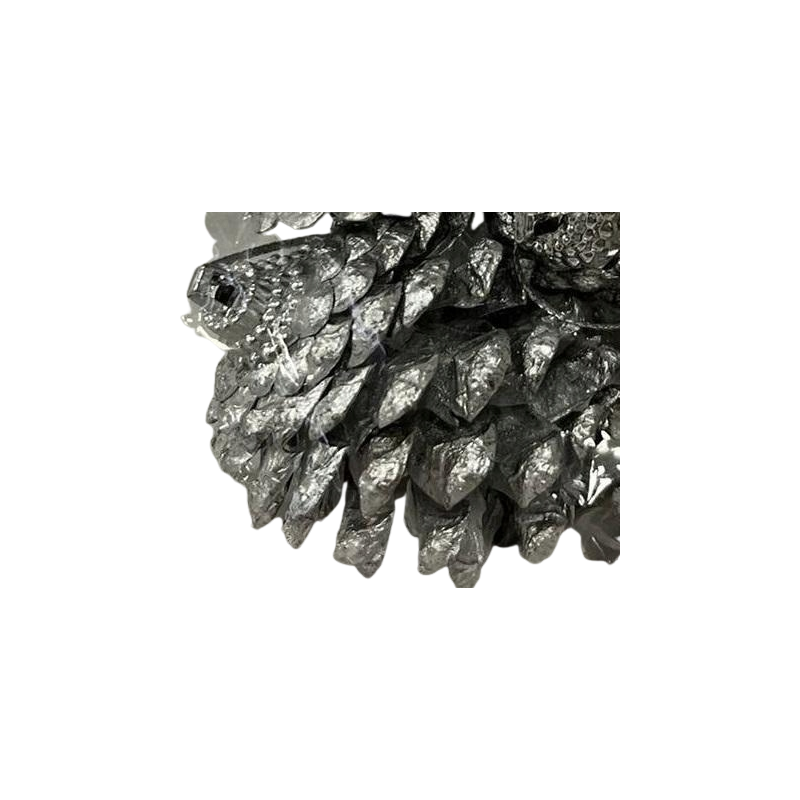 Zawieszka szyszki srebrne 6szt.280