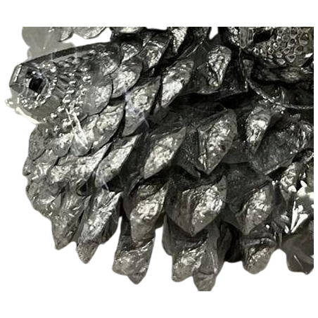 Zawieszka szyszki srebrne 6szt.280